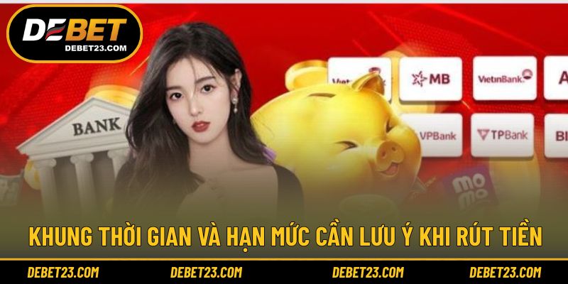 Khung thời gian và hạn mức cần lưu ý khi rút tiền
